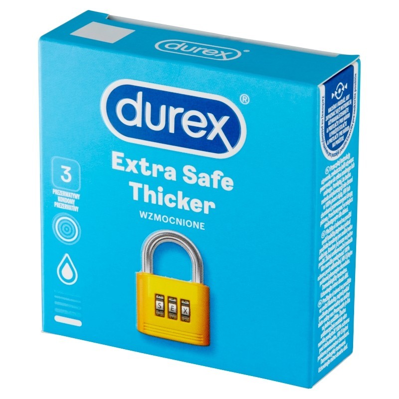 Durex Classic Extra Safe Prezerwatywy 3 sztuki