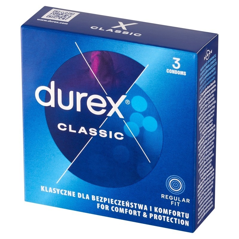 Durex Classic Prezerwatywy 3 sztuki