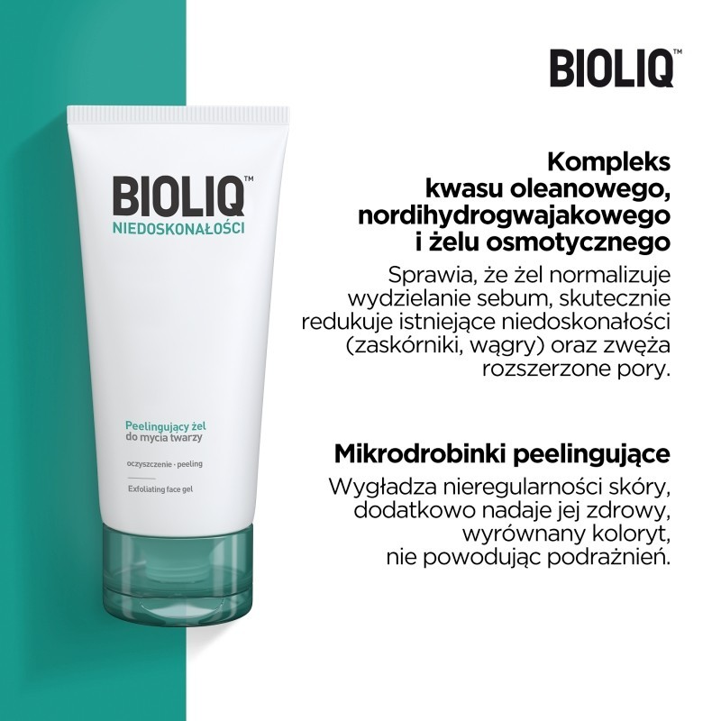Bioliq Niedoskonałości Peelingujący żel do mycia twarzy 125 ml